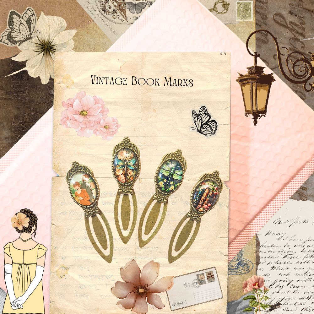 📜 Vintage Copper Bookmark — A Timeless Page Keeper with Old‑World Charm