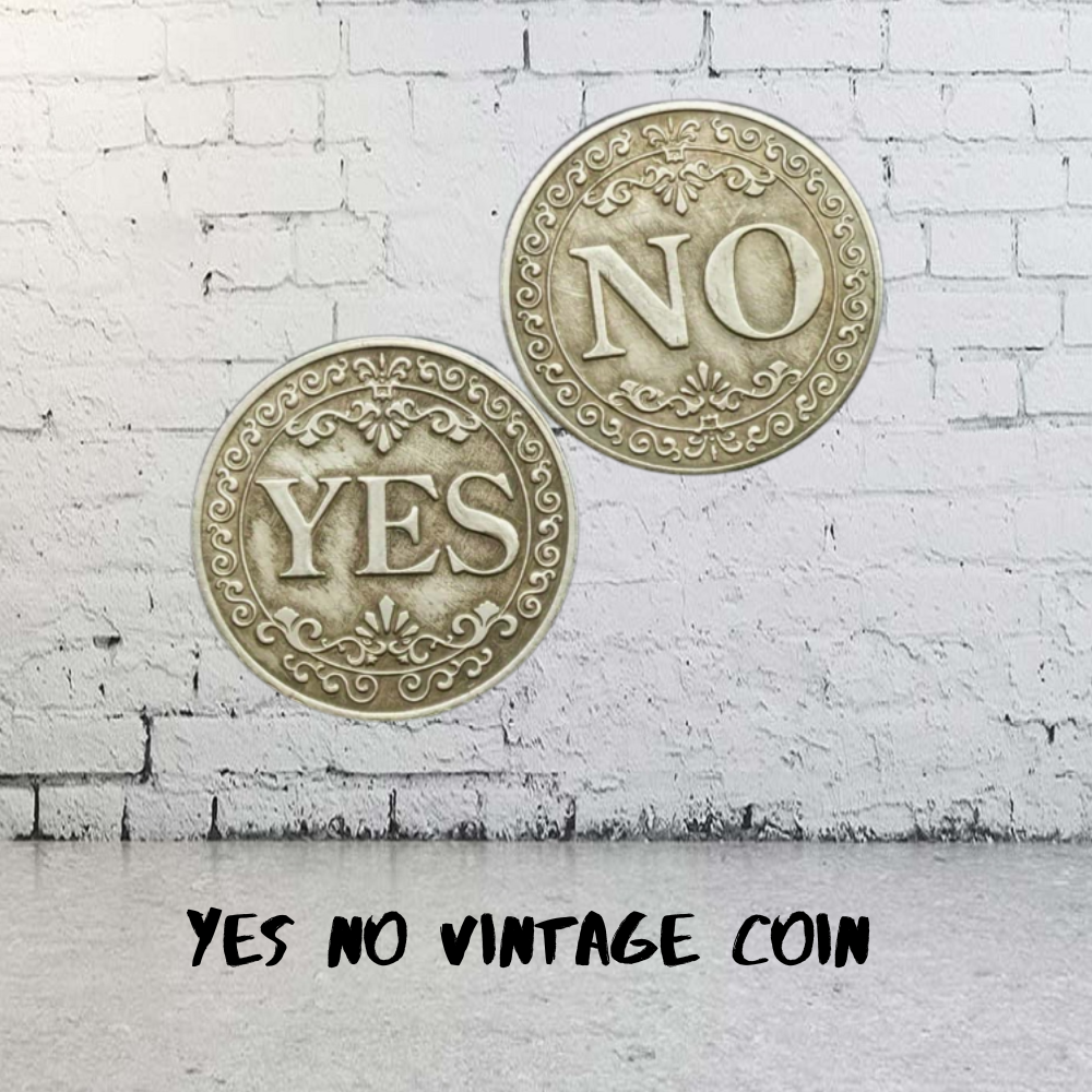 YES NO VINTAGE COIN