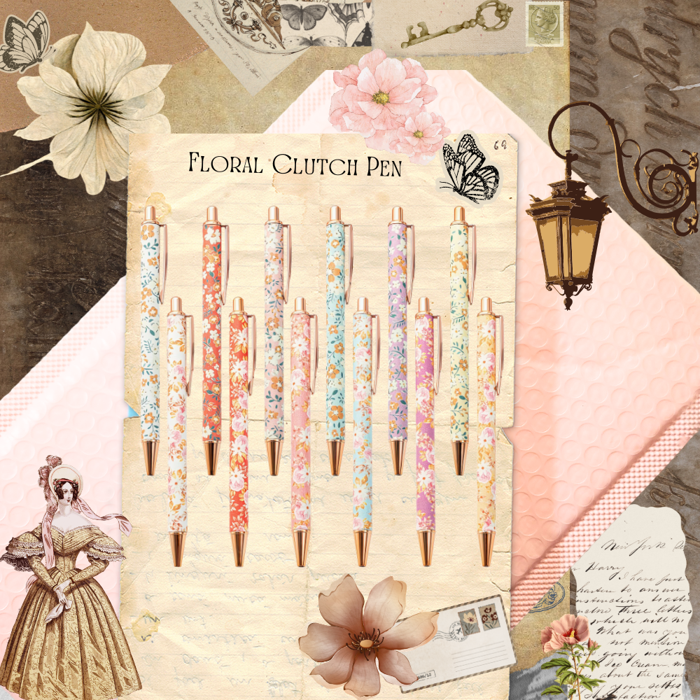 🌸 Floral Pen — A Pretty Little Writing Companion for Book Lovers