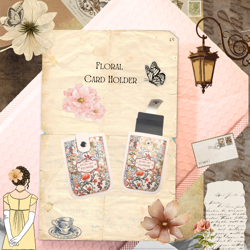 🌷 Floral Card Holder — A Pretty Little Essential for Everyday Elegance