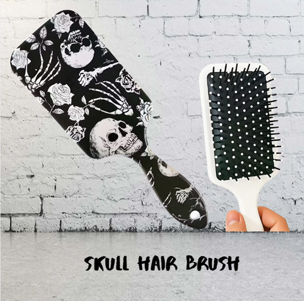 SKULL HAIRBRUSH - SOFT GOTH & PRETTY